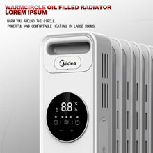 Load image into Gallery viewer, Midea 2300W warm circle Electric Oil Heater Radiator Overheating protection/NY2311-20MR-K
