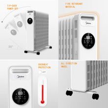 Load image into Gallery viewer, Midea 2300W warm circle Electric Oil Heater Radiator Overheating protection/NY2311-20MR-K
