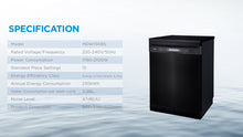 Load image into Gallery viewer, Midea Inverter Freestanding Dishwasher 60cm 15 Place Settings

