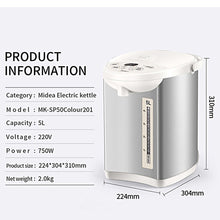 Load image into Gallery viewer, Midea 5L Electric Kettle Hot Water Boiler Dispenser  Coffee Tea Maker Urn Kettle MK-SP50Colour201
