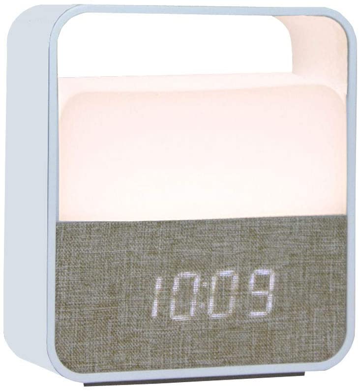 Midea 3000K Alarm Clock Night light 1200mAH Battery Table lamp Bedside lamp MTD3-M/K-03-K