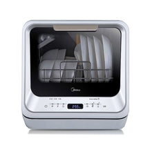 Load image into Gallery viewer, MIDEA Mini Dishwasher Benchtop touch control 1-24 hours delay LED display MDWMINIS-SILVER-K

