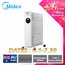 Load image into Gallery viewer, Midea 2300W warm circle Electric Oil Heater Radiator Overheating protection/NY2311-20MR
