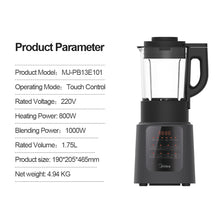 Load image into Gallery viewer, Midea High Speed Blender Automatic Heating Smart Touch Control Panel-MJ-PB13E101

