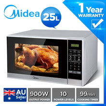 Load image into Gallery viewer, Midea 25L Microwaves Solo digital touch MWO 900W output power 99min cooking timer MMW25S

