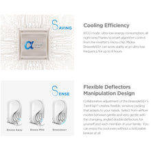 Load image into Gallery viewer, Midea Breezeless 2.6kw / 3.5 kw Split Air Conditioner 6 seconds 360 even cooling
