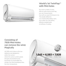 Load image into Gallery viewer, Midea Breezeless 2.6kw / 3.5 kw Split Air Conditioner 6 seconds 360 even cooling
