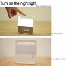 Load image into Gallery viewer, Midea 3000K Alarm Clock Night light 1200mAH Battery Table lamp Bedside lamp MTD3-M/K-03
