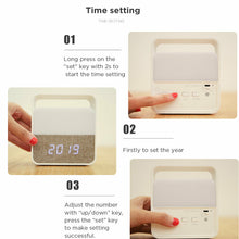 Load image into Gallery viewer, Midea 3000K Alarm Clock Night light 1200mAH Battery Table lamp Bedside lamp MTD3-M/K-03
