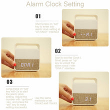 Load image into Gallery viewer, Midea 3000K Alarm Clock Night light 1200mAH Battery Table lamp Bedside lamp MTD3-M/K-03
