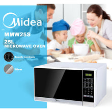 Load image into Gallery viewer, Midea 25L Microwaves Solo digital touch MWO 900W output power 99min cooking timer MMW25S
