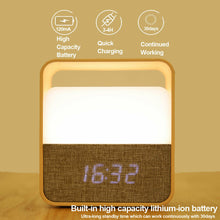 Load image into Gallery viewer, Midea 3000K Alarm Clock Night light 1200mAH Battery Table lamp Bedside lamp MTD3-M/K-03-K

